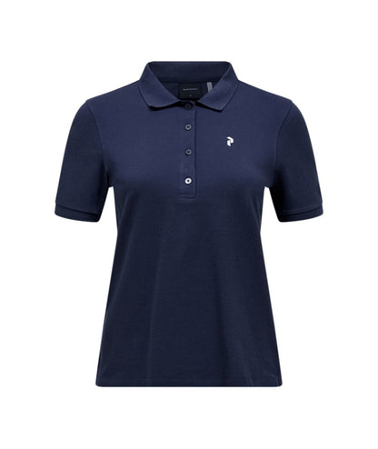 Classic Cotton Polo Women Blue Shadow