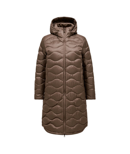 Helium Down Coat Women Terrain Tan