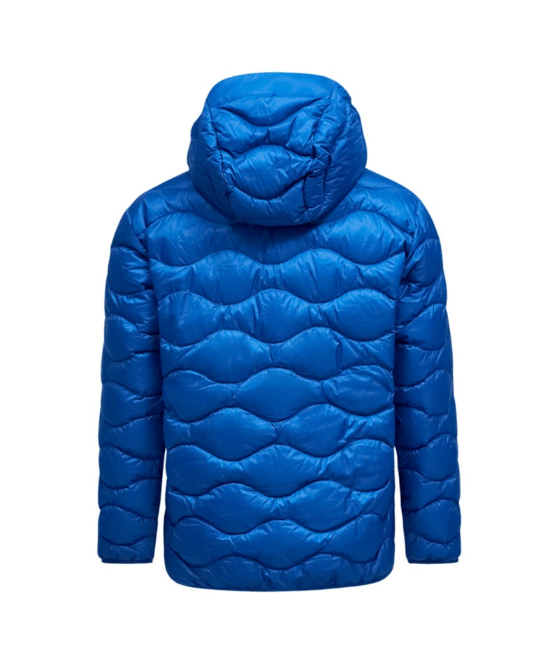 Helium Down Hood Jacket Men True Blue Summit Smoke