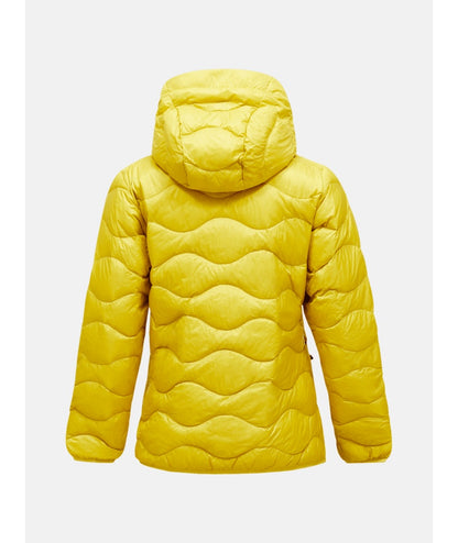 Helium Down Hood Jacket Women Canary Lime Summit Smoke