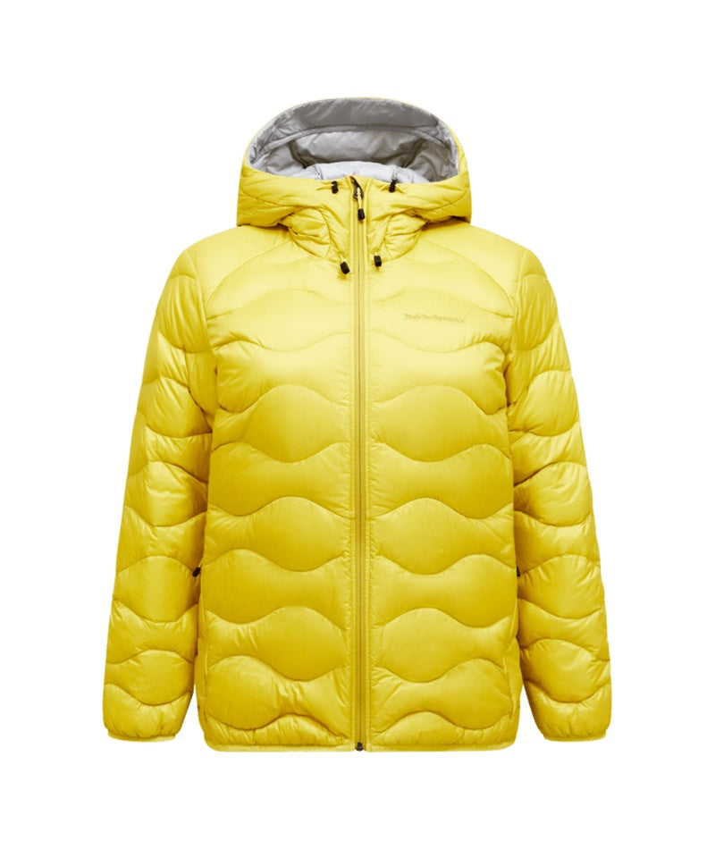 Helium Down Hood Jacket Women Canary Lime Summit Smoke
