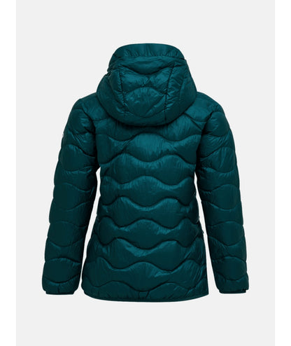 Helium Down Hood Jacket Women Ponderosa Pine Green Valley