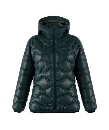 Helium Down Hood Jacket Women Ponderosa Pine Green Valley