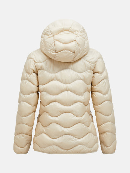 Helium Down Hood Jacket Women Sand Fog
