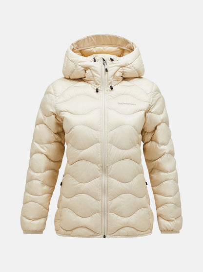 Helium Down Hood Jacket Women Sand Fog