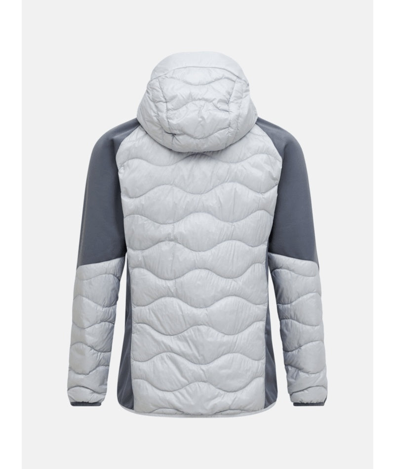Helium Down Hybrid Hood Men Summit Smoke Quiet Grey