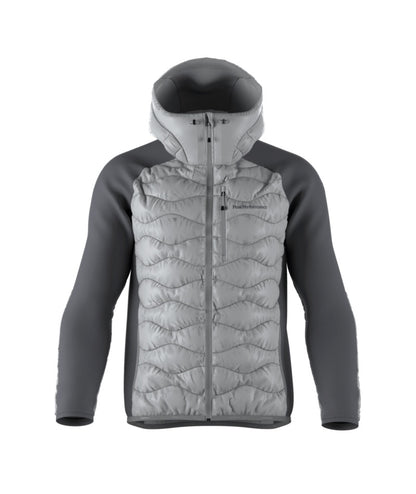 Helium Down Hybrid Hood Men Summit Smoke Quiet Grey