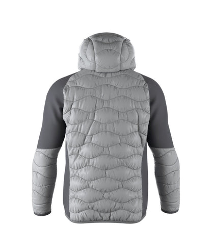 Helium Down Hybrid Hood Men Summit Smoke Quiet Grey