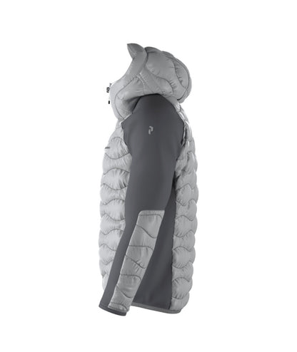 Helium Down Hybrid Hood Men Summit Smoke Quiet Grey