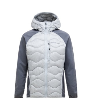 Helium Down Hybrid Hood Men Summit Smoke Quiet Grey