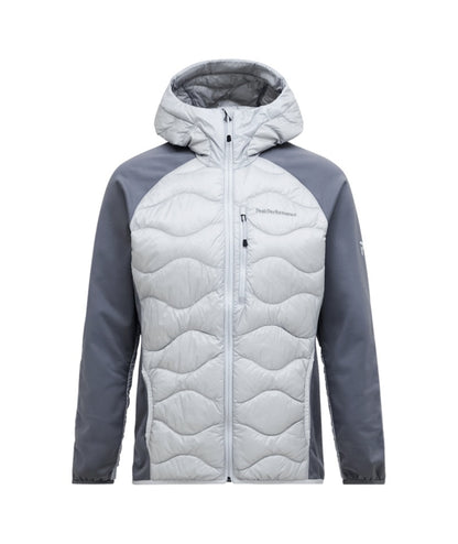 Helium Down Hybrid Hood Men Summit Smoke Quiet Grey