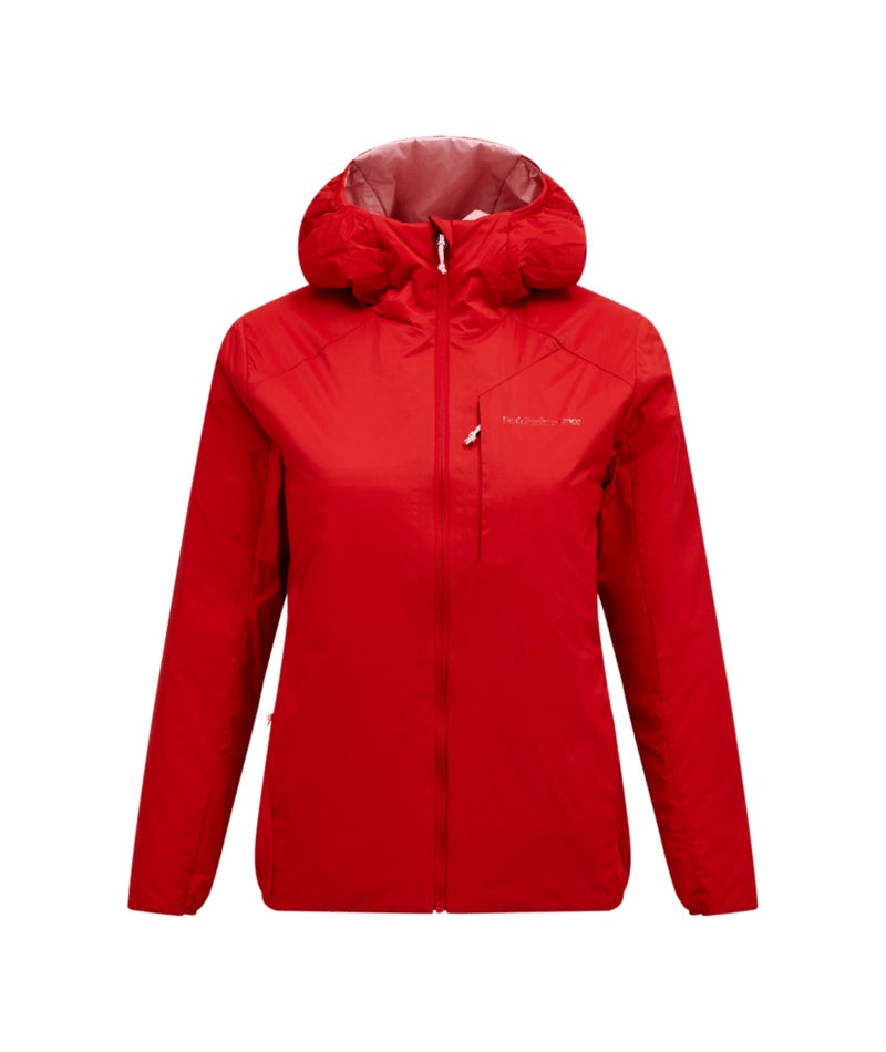 Freelight Reversible Insulated Hood Jacket W Red ¨Pompeian Warm Blush