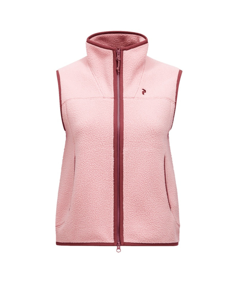 NatureRush Pile Vest Women Warm Blush