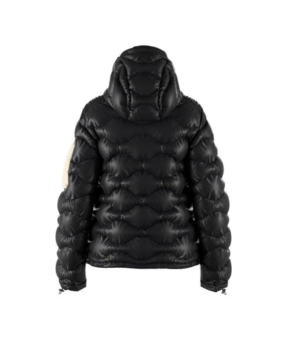 Helium Utility Down Hood Jacket Women Black Sand Fog