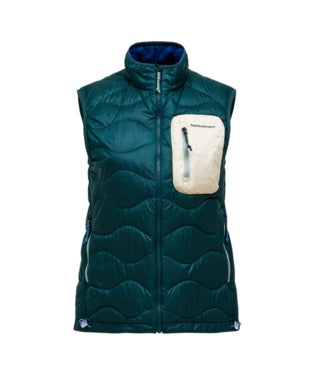 Helium Utility Down Vest Women Ponderosa Pine Sand Fog