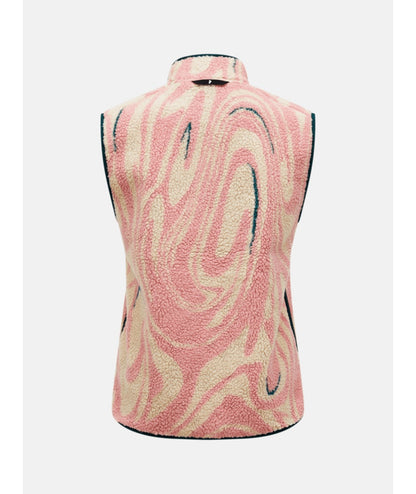 Graphic Pile Vest Women TOPO