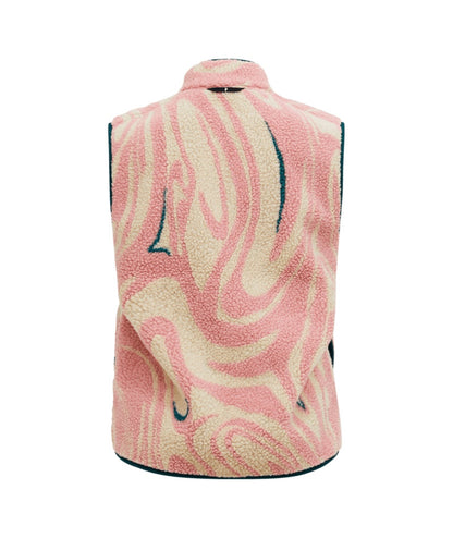 Graphic Pile Vest Women TOPO