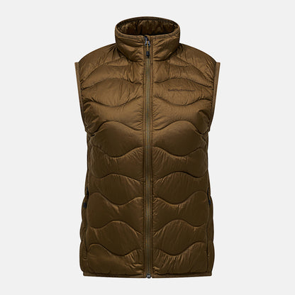 W Helium Down Vest-Meadow Moss