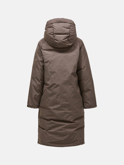 W Mountainroam Down Coat-Terrain Tan