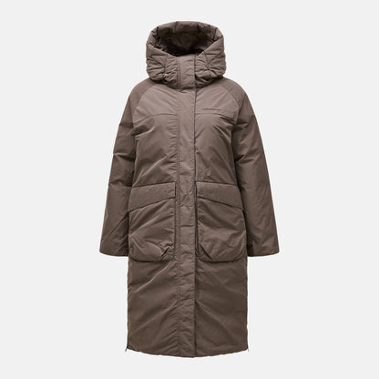 W Mountainroam Down Coat-Terrain Tan