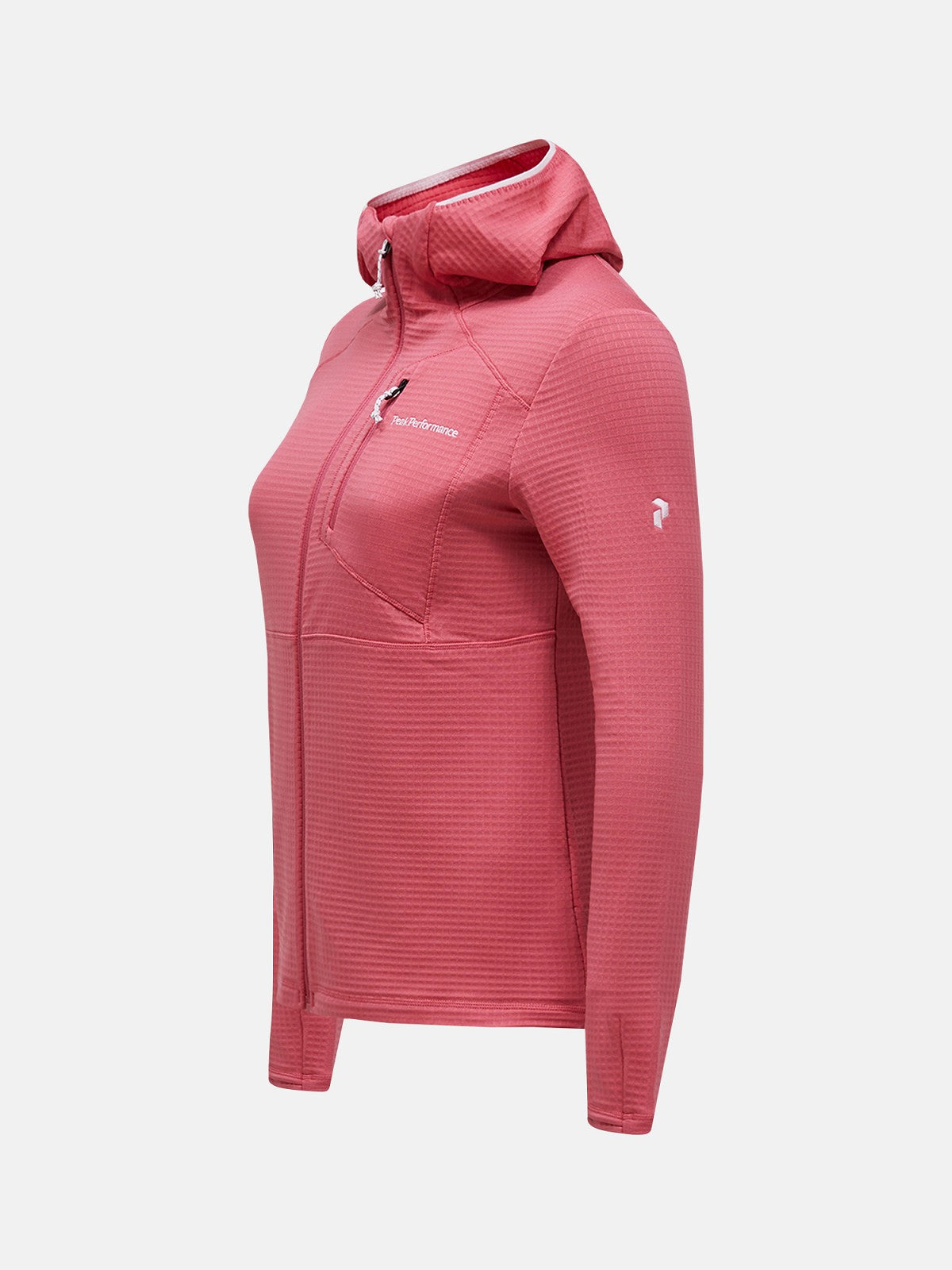 W Trail Polartec Zip Hood-MOUNTAIN BLUSH