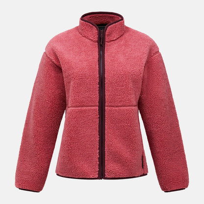 W Solid Pile Jacket-MOUNTAIN BLUSH-PORTO
