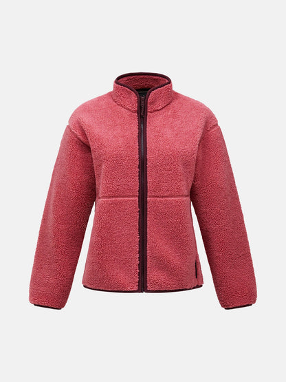W Solid Pile Jacket-MOUNTAIN BLUSH-PORTO
