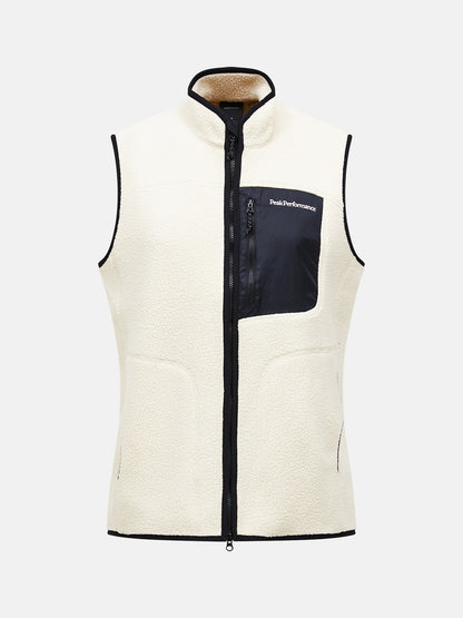 M NatureRush Pile Vest-SAND FOG