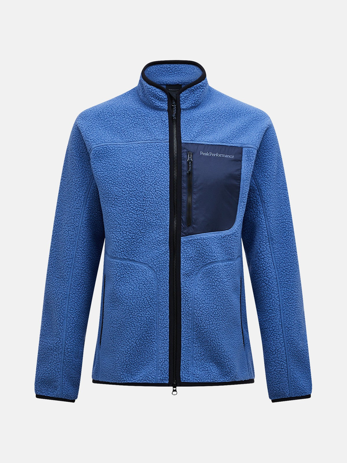 M NatureRush Pile Zip Jac-SUMMIT SKY-BLU