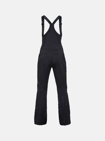 W Stretch Bib Pants-BLACK