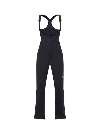 W Stretch Bib Pants-BLACK