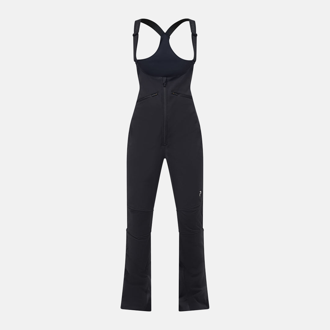 W Stretch Bib Pants-BLACK