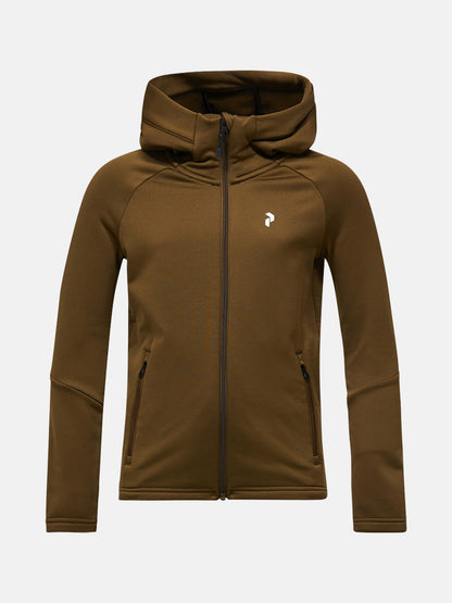 Jr Rider Essentials Zip H-Meadow Moss-Me