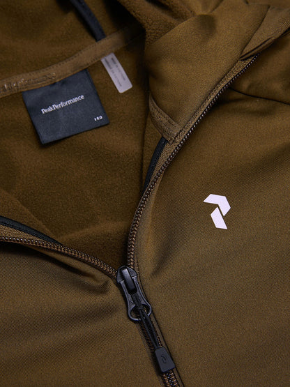 Jr Rider Essentials Zip H-Meadow Moss-Me