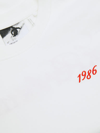 W 40Y Graphic Tee-OFFWHITE