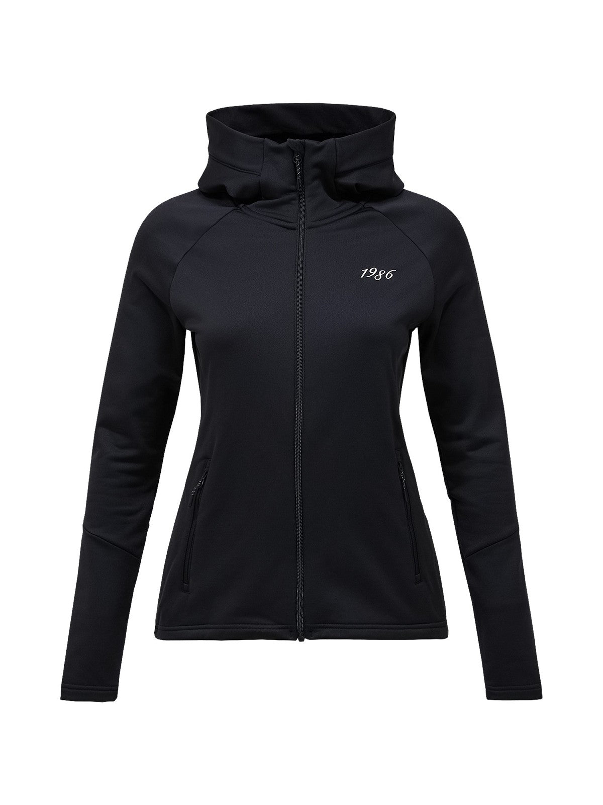 W 40Y Rider Zip Hood-BLACK