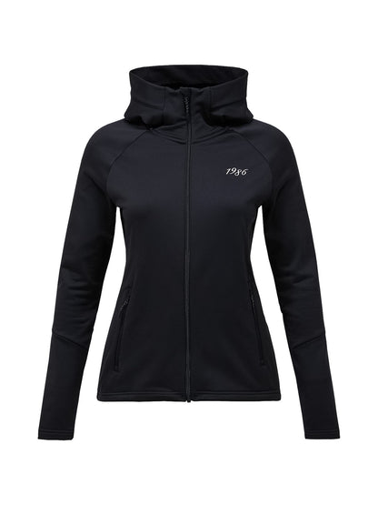 W 40Y Rider Zip Hood-BLACK