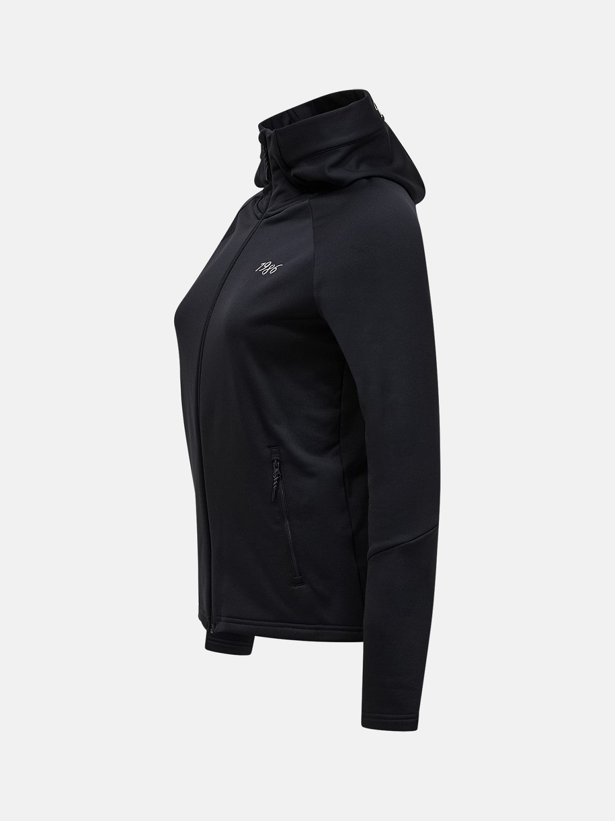 W 40Y Rider Zip Hood-BLACK