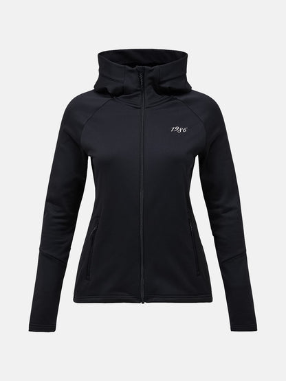 W 40Y Rider Zip Hood-BLACK