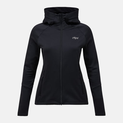 W 40Y Rider Zip Hood-BLACK