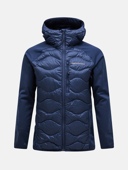 M HELIUM DOWN HYBRID HOOD JACKET BLEU SHADOW