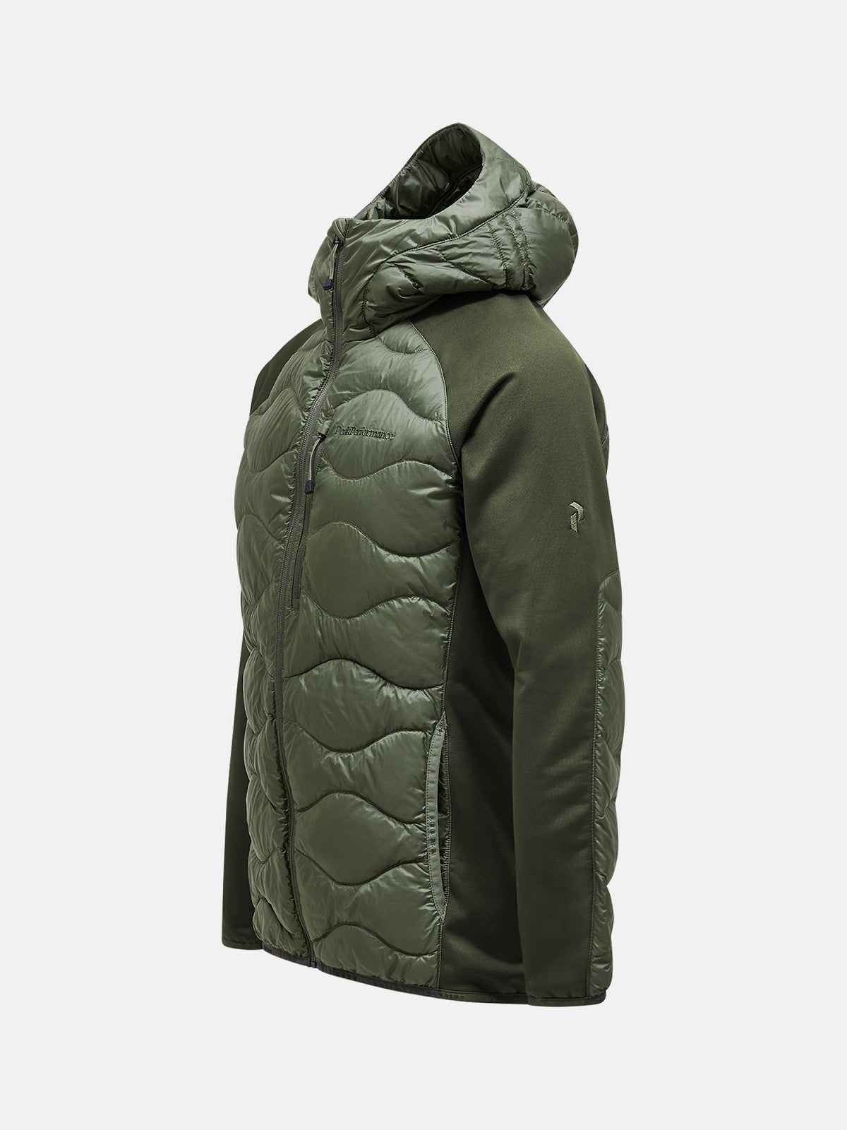 M HELIUM DOWN HYBRID HOOD PINE NEEDLE