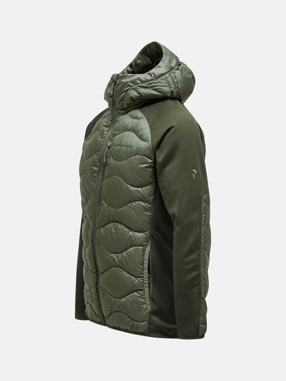M HELIUM DOWN HYBRID HOOD PINE NEEDLE