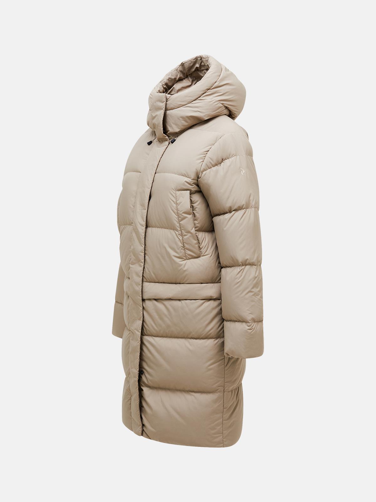 W Quiver Down Parka-AVID BEIGE