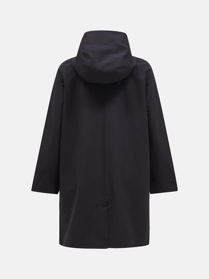 W Cloudburst Coat-BLACK