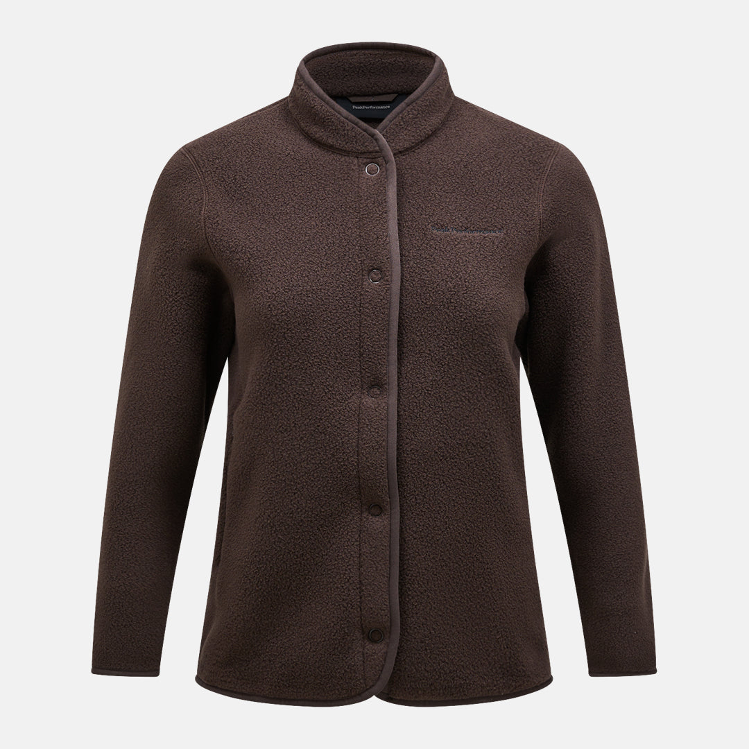 W Fleece Snap Cardigan-N38 CLIFF EDGE