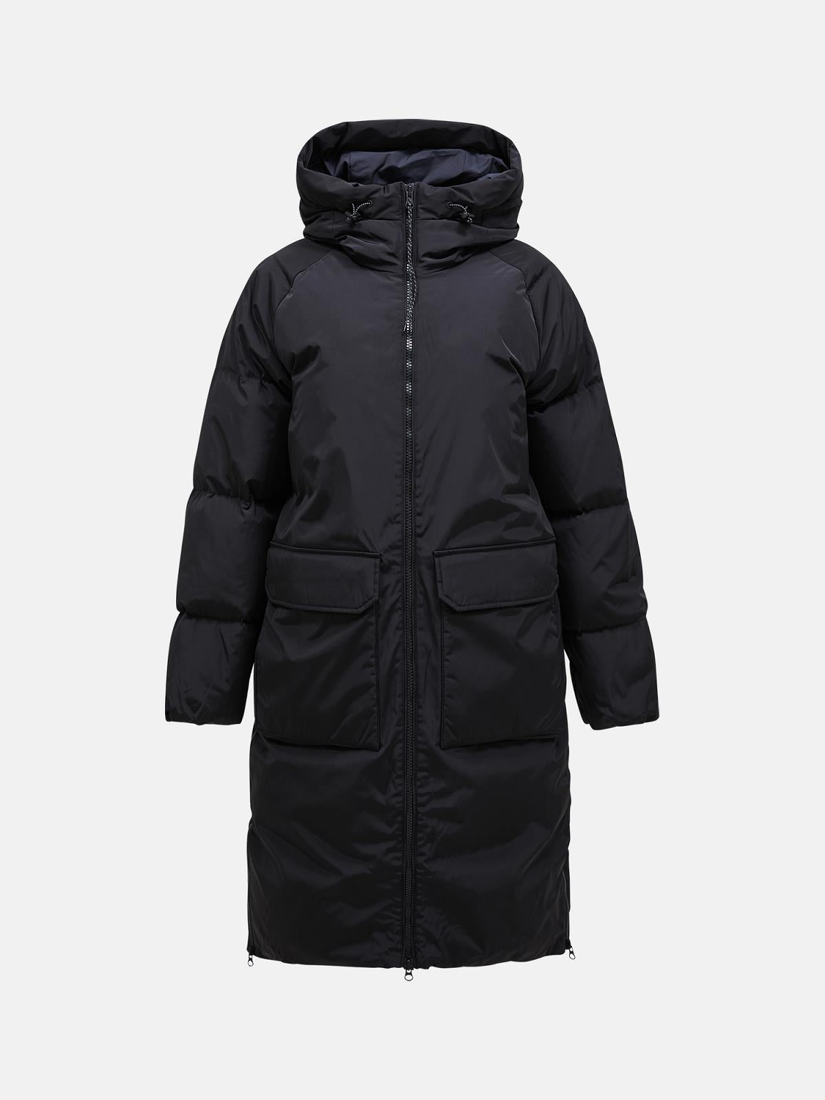 W Bluebird Down Coat-BLACK