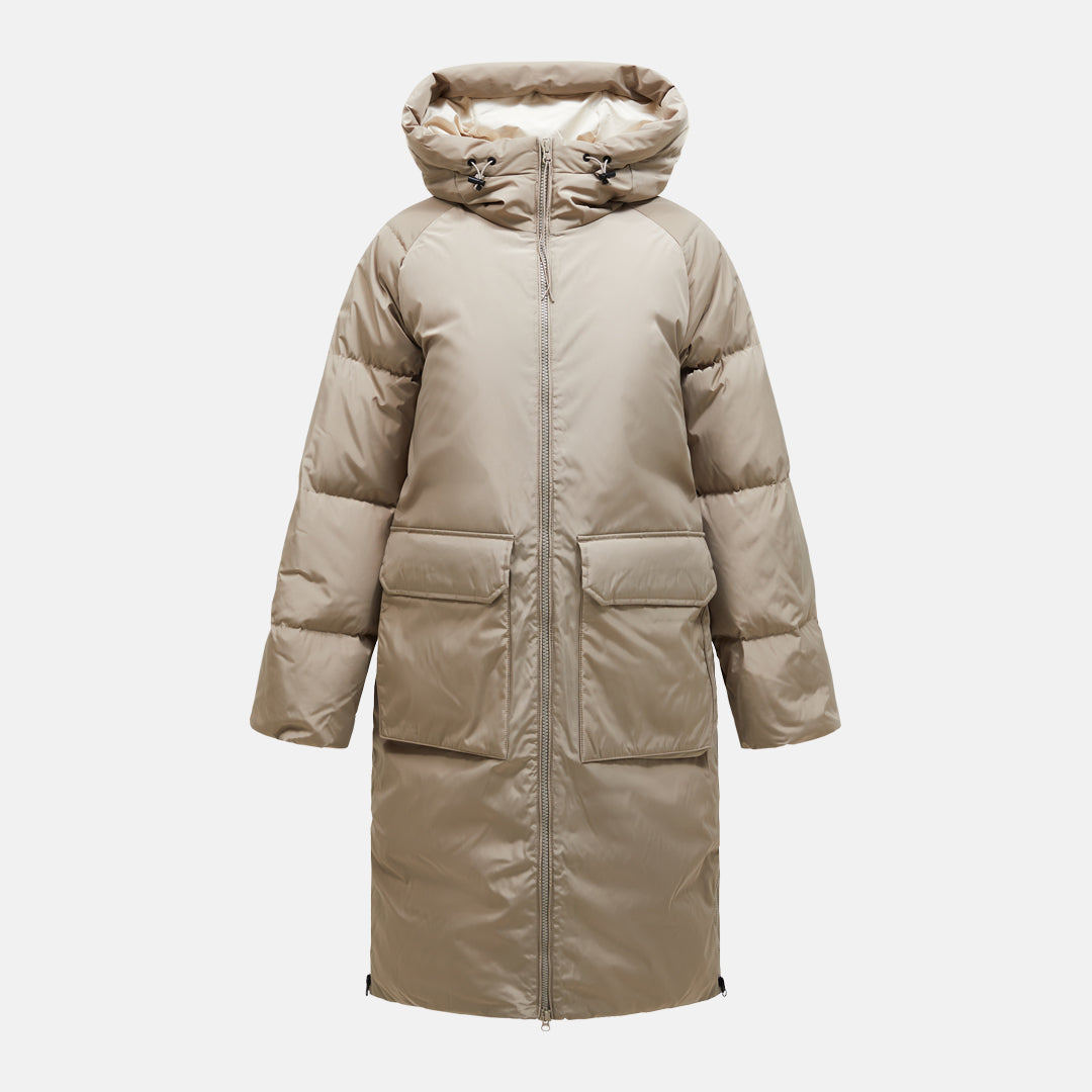 W Bluebird Down Coat-AVID BEIGE