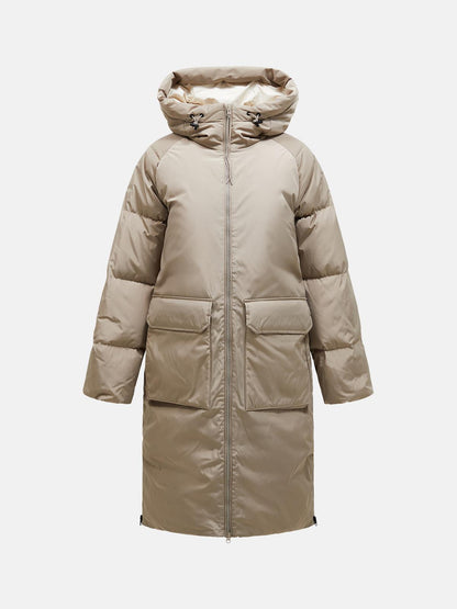 W Bluebird Down Coat-AVID BEIGE