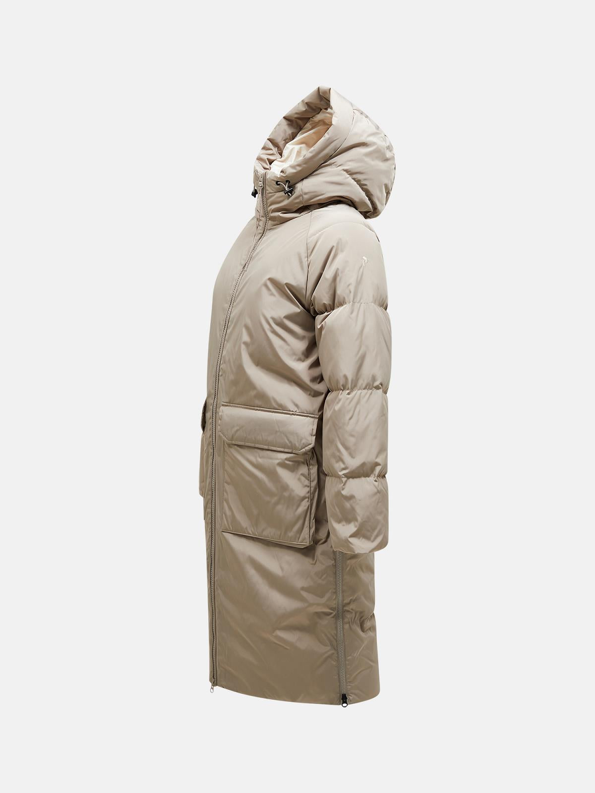 W Bluebird Down Coat-AVID BEIGE